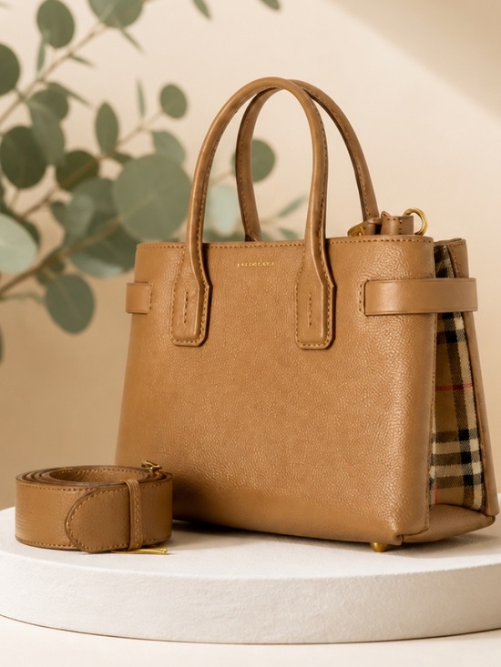 Burberry Handbags - Beautiful Beige Burberry Banner Tote Bag.